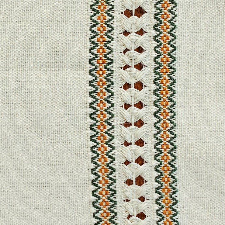 Handwoven Table Runner - Olive and Mustard